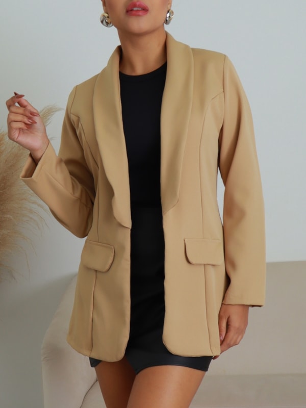 BLAZER ALFAIATARIA BOLSOS FRONTAIS AMANDA