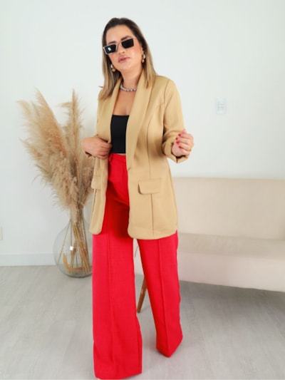 BLAZER ALFAIATARIA BOLSOS FRONTAIS AMANDA