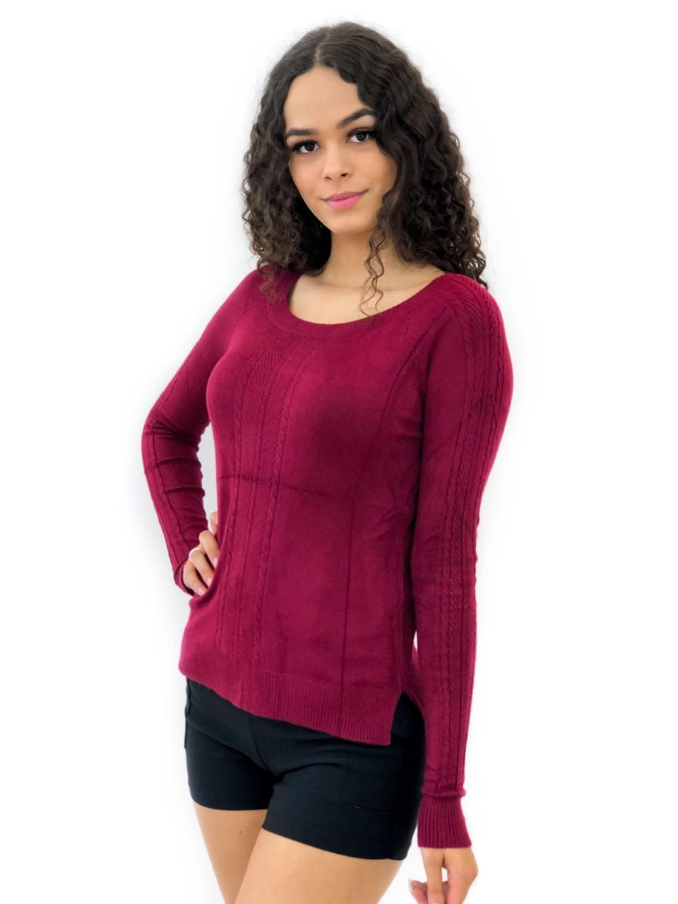 Blusa manga longa inverno Clearance