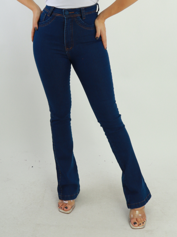 CALÇA JEANS FLARE EMPINA BUMBUM ALESSANDRA