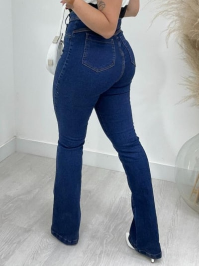 CALÇA JEANS FLARE EMPINA BUMBUM ALESSANDRA