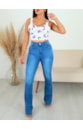 CALÇA JEANS FLARE LUCRECIA