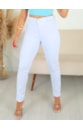 CALÇA JEANS SKINNY BRANCO EMPINA BUMBUM TABATA