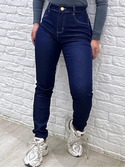 CALÇA JEANS SKINNY EMPINA BUMBUM MELINA