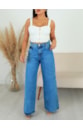 CALÇA JEANS WIDE LEG KEITE