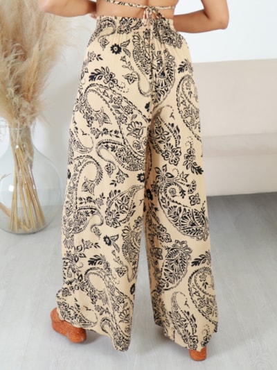 CALÇA PANTALONA ESTAMPADA ADALGINZA