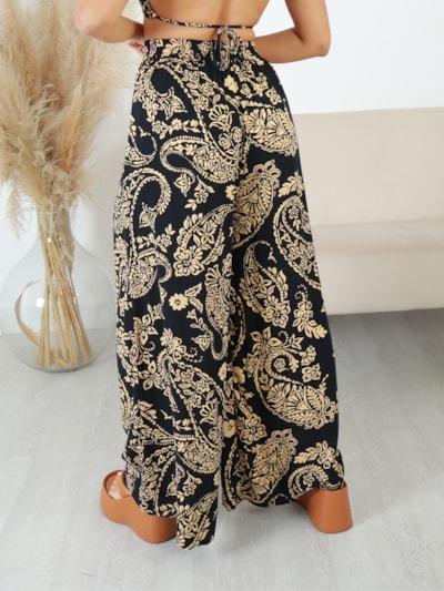 CALÇA PANTALONA ESTAMPADA ANA MARIA