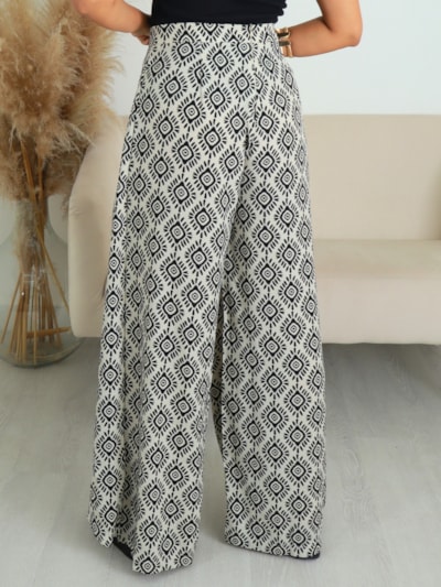 CALÇA PANTALONA ESTAMPADA ARIELE