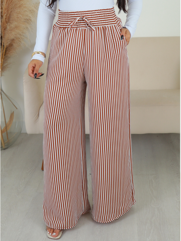 CALÇA PANTALONA LISTRAS MABEL