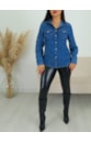 CAMISA JEANS MANGA LONGA SUELENE