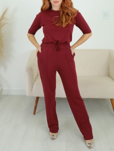 CONJUNTO CROPPED E CALÇA MOLETINHO PAOLA