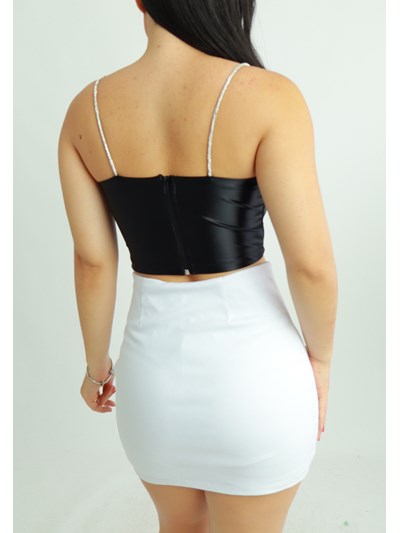 CROPPED CORSELET  ACETINADO ASTRID
