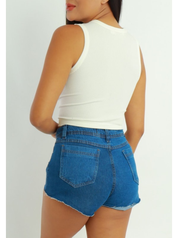 CROPPED REGATA CANELADA NILMA