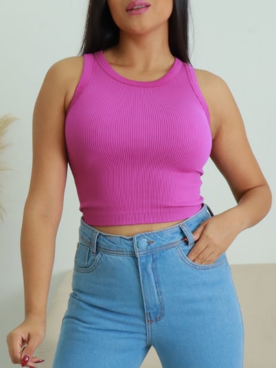 CROPPED REGATA CANELADA NILMA