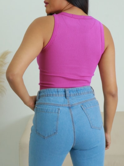 CROPPED REGATA CANELADA NILMA