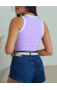 CROPPED REGATA CANELADO BICOLOR JENNY