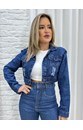 JAQUETA CROPPED JEANS DESTROYED JACK