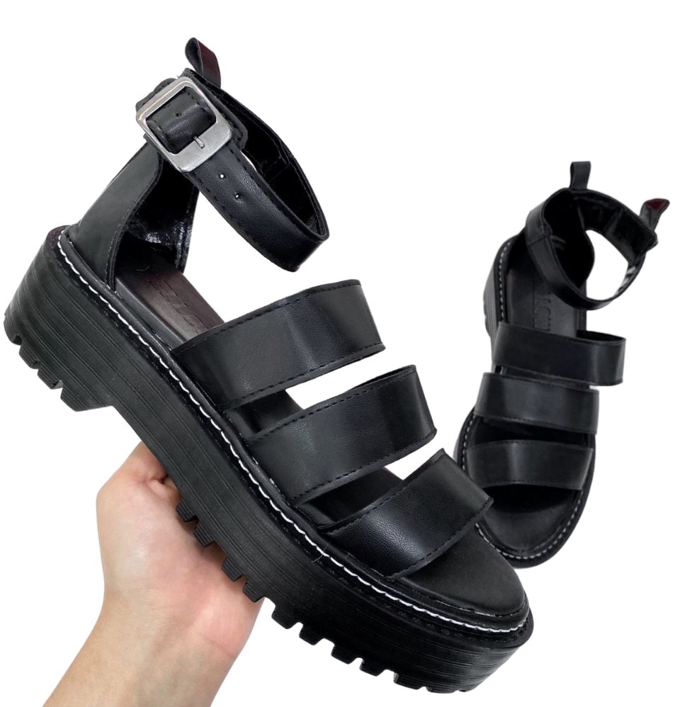 SANDÁLIA PLATAFORMA TRATORADA CARLY - BOUTIQUE DASSI| Os preços mais baixos  da Internet