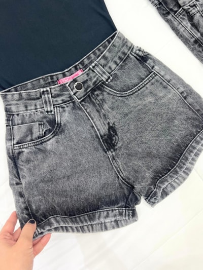 SHORT JEANS PRETO KECIA