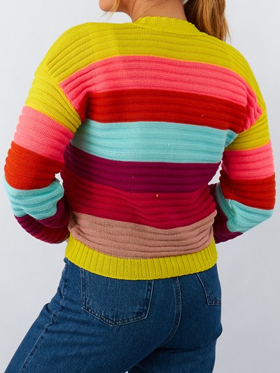 Suéter em Tricot Com Botões Carmela Mod 2