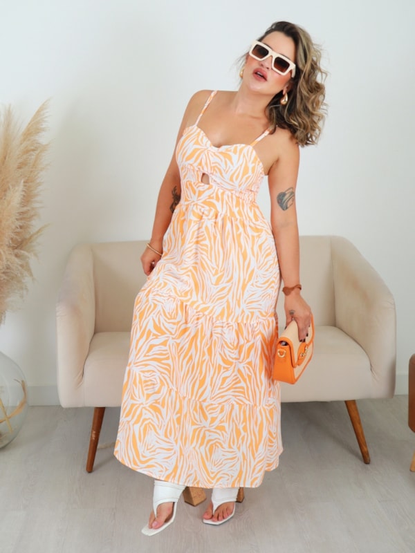 VESTIDO MIDI ESTAMPADO ANABELLA