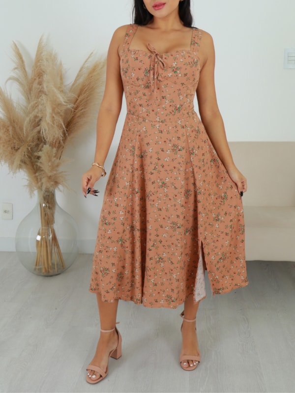 VESTIDO MIDI ESTAMPADO LILIANE